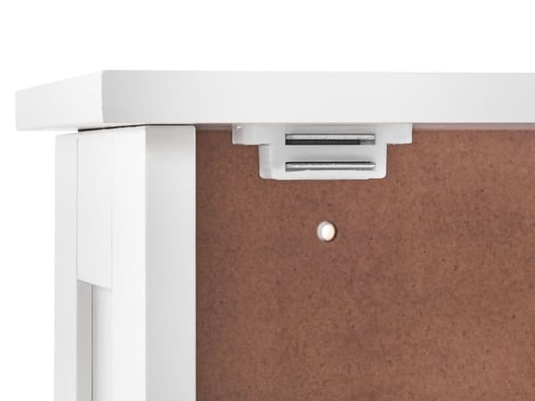 Badrumsskåp Vit MDF Väggmonterad Spegel 34 x 53 cm Badrumsförvaring Modern Stil