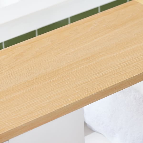 SoBuy Badeværelsesskab Toiletpapirholder Badeværelsesreol BZR190-WN