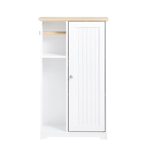 SoBuy WC-paperiteline Kylpyhuoneen hylly Kylpyhuonekaappi BZR189-W