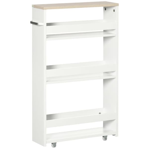 Rootz 3 -lags opbevaringsvogn - opbevaringshylde - rullende vogn - let mobilitet - 48L x 15w x 80H cm - ideel til badeværelse, køkken, kontor, vaskeru