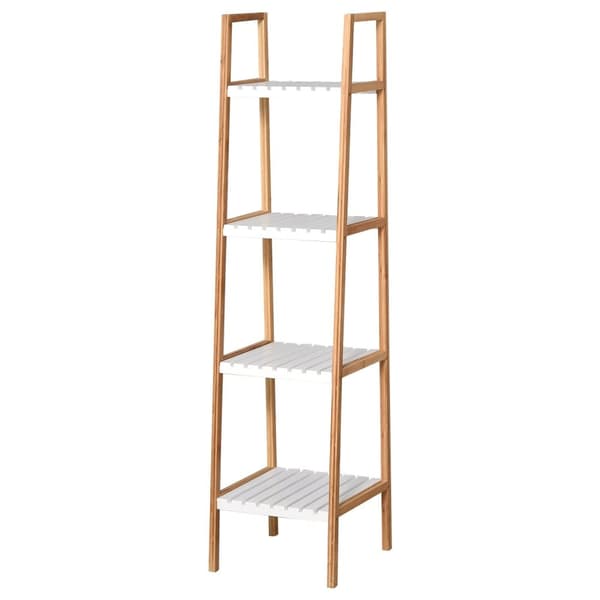 Rootz bambu badrumshylla - badrumsarrangör - förvaringsställ - fuktbeständig - 35W x 36d x 138,5h cm