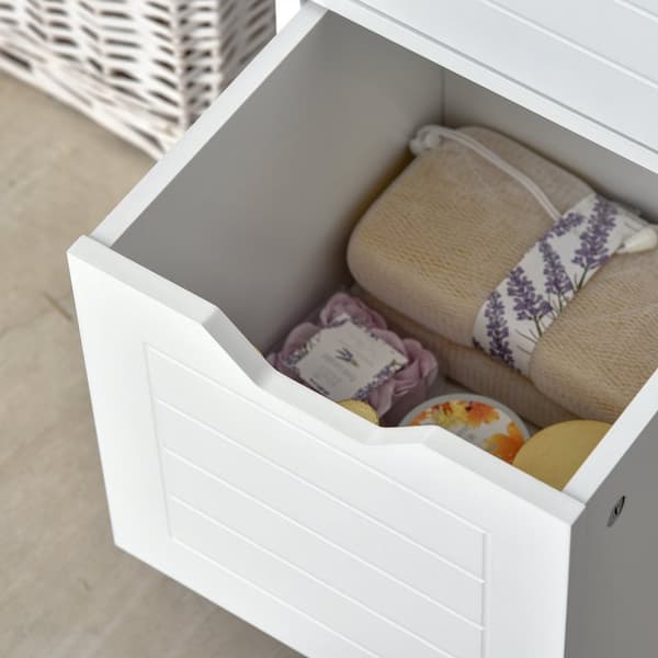 Rootz badeværelse hylde kabinet - køkkenskab - opbevaringsarrangør - rumbesparende design - 30L x 30W x 144H cm