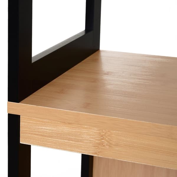 Rootzin kylpyhuoneen hyllykaappi - keittiön säilytys - Bamboo MDF - Compact Organizer - 30 x 30 x 144,3 cm