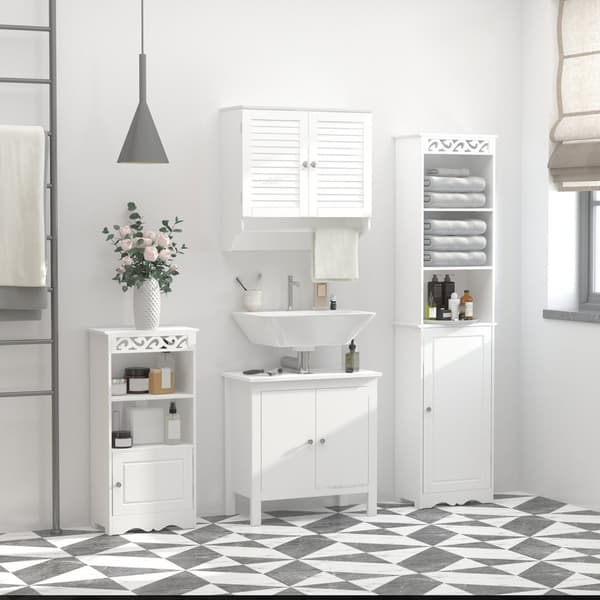 Rootz badeværelse vægskab - vægopbevaring - hængende arrangør - elegant design - 60L x 23W x 60H cm