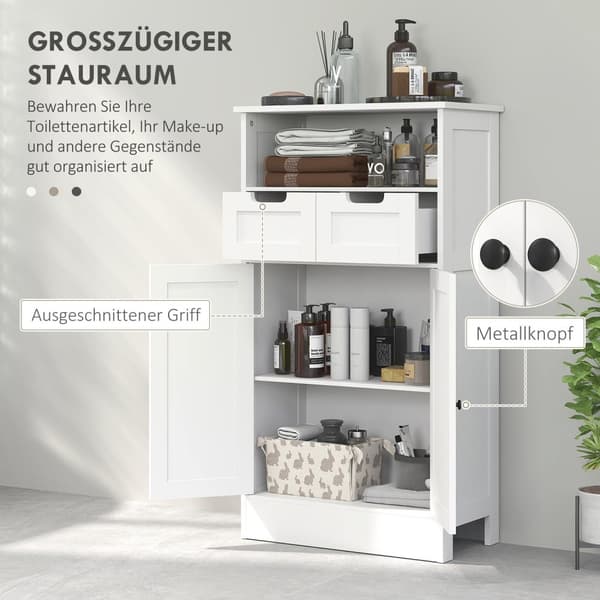 Rootz badrumsskåp - lagringsenhet - arrangör - justerbar hylla - 60 x 30 x 109 cm