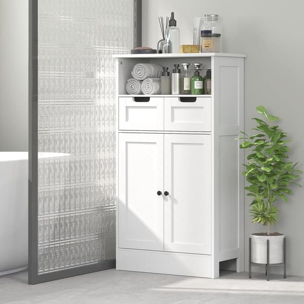 Rootz badrumsskåp - lagringsenhet - arrangör - justerbar hylla - 60 x 30 x 109 cm