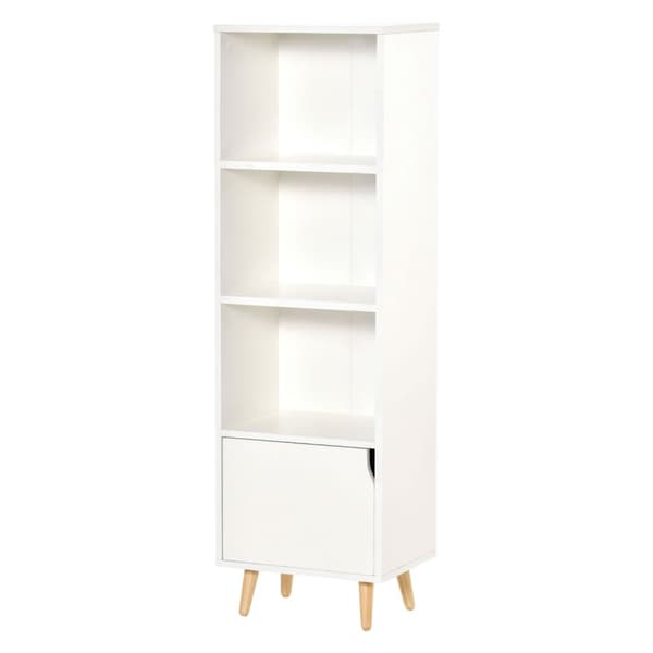 Rootz Bogreol Hylde - Opbevaringskolonne - 4 Tier Organizer - Nordic Coziness - 40W x 30d x 129,5h cm