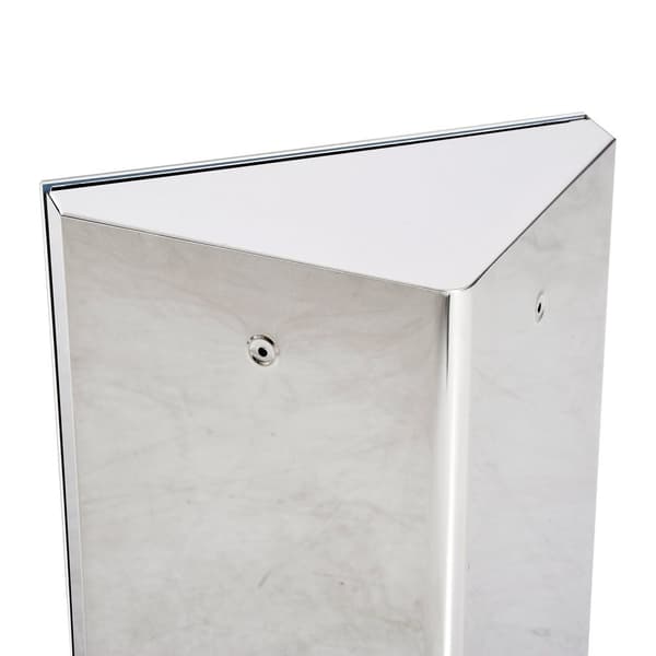 Rootz Mirror Cabinet - Badeværelsesvægkabinet - toilethjørnetabinet - Rust -bevis metal - 30W x 18,4d x 60H cm rustfrit stål