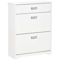 Miniatyrbillede 6 af 7: Rootz Shoe Cabinet - Entryway Organizer - Storage Unit - Rumbesparende - 70W x 29d x 92H cm - Holder op til 16 par - Hvid