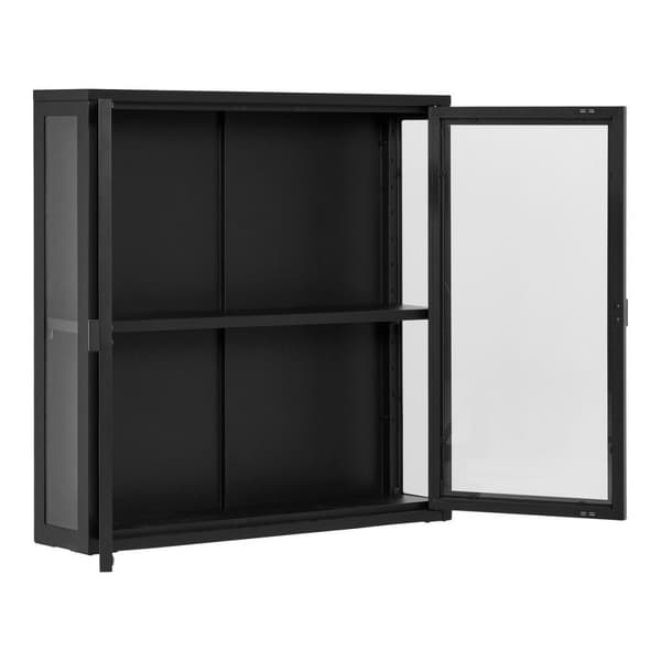 Rootz -roikkuu näyttökaappi - Laseshowcase - teräs seinäyksikkö - kestävä ja tyylikäs - 80 cm x 18 cm x 80 cm