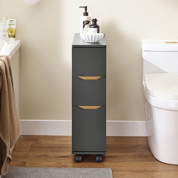 Rootz Mobile Storage Trolley - Rolling Cart - Space Organizer - Ample Storage - 20x70x60cm