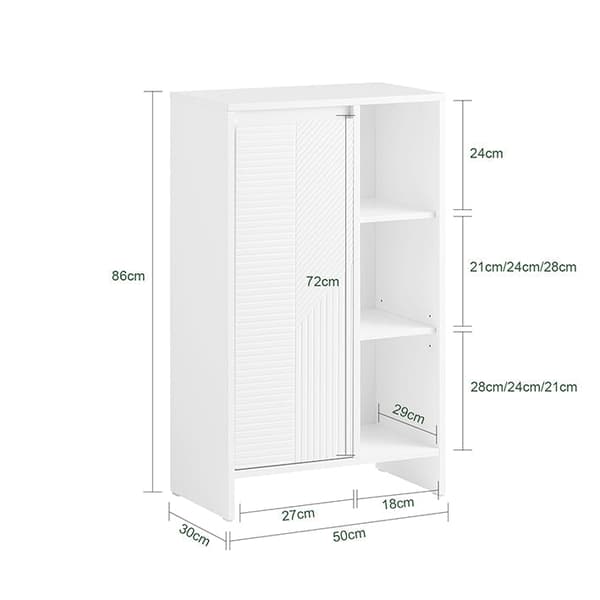 Rootz Cargo Cabinet - Storage Cabinet - Organizer - Justerbar hylde - 50x86x30cm