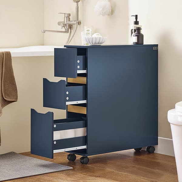 Rootz rullande nischhylla - Mobil lagringsvagn - Gap Organizer - 14,2 kg Last - 20x70x60cm - Perfekt för trånga utrymmen och enkel rörlighet