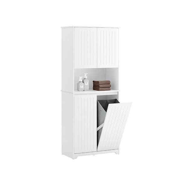 Rootz Tall Badeværelsets skab - Opbevaringsskab - Vaskeri -arrangør - Rigelig opbevaring - 70x170x37cm