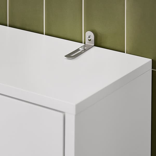 ROOTZ MDF Storage Cabinet - Shelving Unit - Closet - Easy Access & Storage Race - 65x182x20cm - Wall Mountable - Fugtbeskyttet