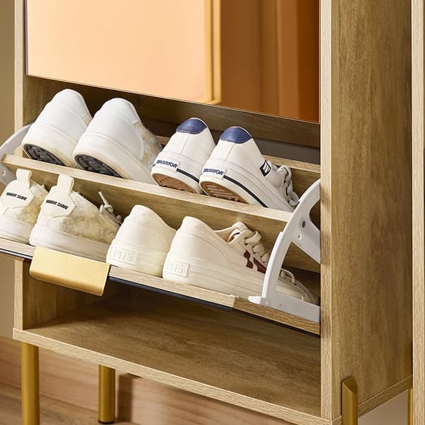 Rootz Shoe Tipper Closet - Shoe Storage Unit - Jalkineiden järjestäjä - Stabiilisuus ja ainutlaatuinen muotoilu - 55x90x24cm