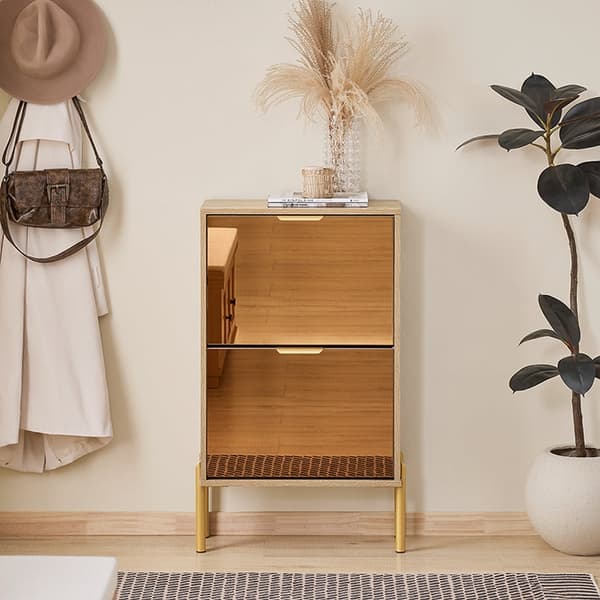 Rootz Shoe Tipper Closet - Shoe Storage Unit - Jalkineiden järjestäjä - Stabiilisuus ja ainutlaatuinen muotoilu - 55x90x24cm