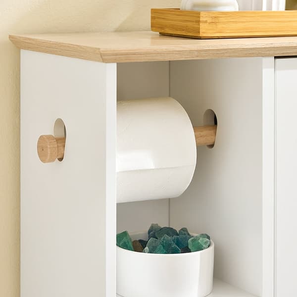 Rootz Modern Badrumskåp - Vanity Storage - Toalettarrangör - Vattentät - 50 cm x 86 cm x 21 cm