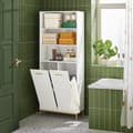 Miniatyrbild 3 av 8: Rootz Tall Cabinet - Lagringsarrangör - Badrumshylla - Elegant design - 65x170x32cm