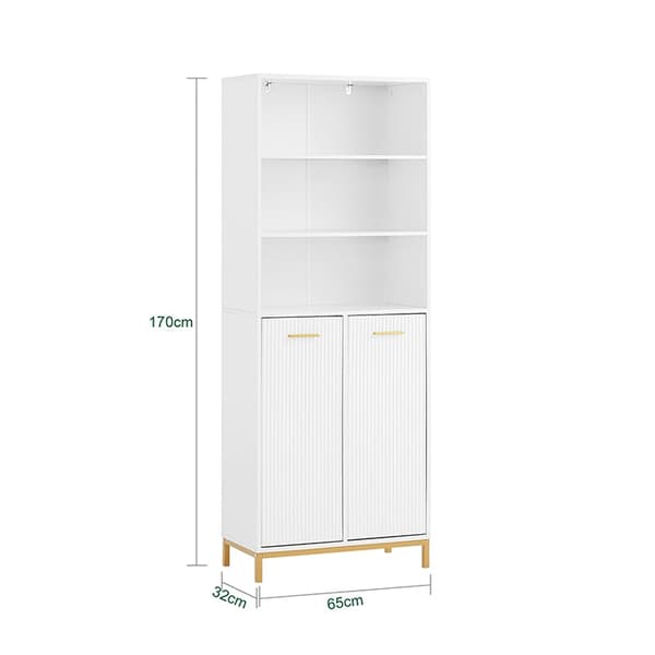 Rootz Tall Cabinet - Lagringsarrangör - Badrumshylla - Elegant design - 65x170x32cm