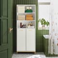 Miniatyrbild 2 av 8: Rootz Tall Cabinet - Lagringsarrangör - Badrumshylla - Elegant design - 65x170x32cm