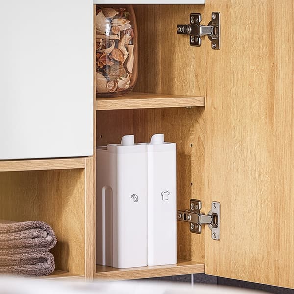 Rootz vægmonteret badeværelsesvaskenhed - Vanity Cabinet - Rumbesparende sparer - Fugtbestandig - 80x54x46cm