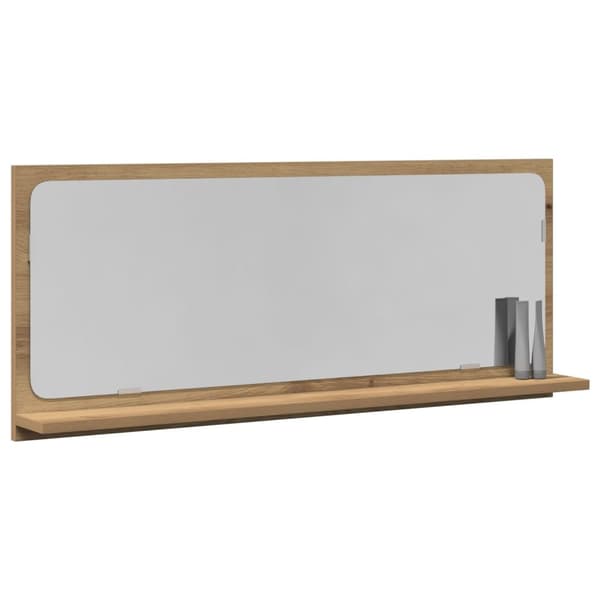 vidaXL Baderomsspeil Artisian Eik 90x10,5x37 cm Konstruert Tre