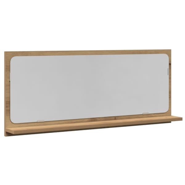 vidaXL Baderomsspeil Artisian Eik 90x10,5x37 cm Konstruert Tre
