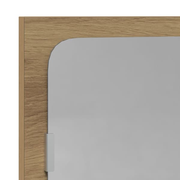 vidaXL Baderomsspeil Artisian Eik 90x10,5x37 cm Konstruert Tre