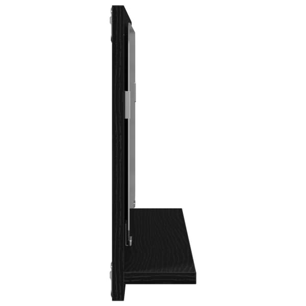 vidaXL Bade­roms­speil i svart eik 60x10,5x37 cm, laget av konstruert tre