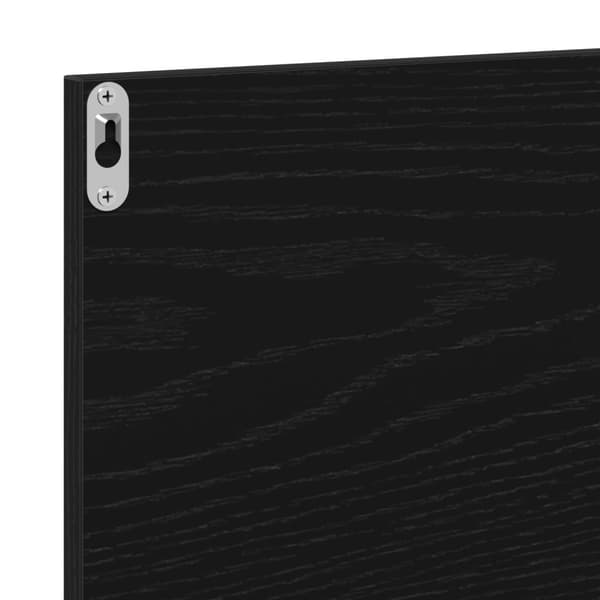 vidaXL Bade­roms­speil i svart eik 60x10,5x37 cm, laget av konstruert tre