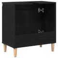 Miniatyrbilde 7 av 11: vidaXL Servantskap Svart Eik 58x33x60 cm Konstruert Tre