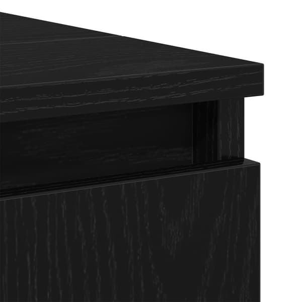 vidaXL Servantskap Svart Eik 58x33x60 cm Konstruert Tre