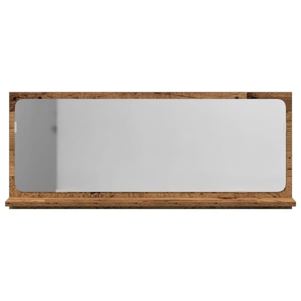 vidaXL Baderomsspeil i gammelt tre 90x10,5x37 cm, laget av konstruert tre