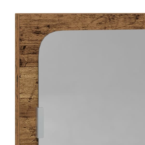 vidaXL Baderomsspeil i gammelt tre 90x10,5x37 cm, laget av konstruert tre
