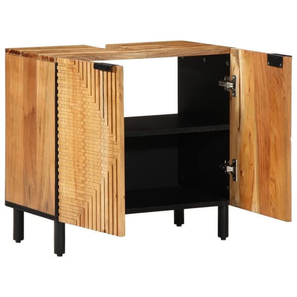vidaXL Baderomsskap 62x33x58 cm Solid Akasietre