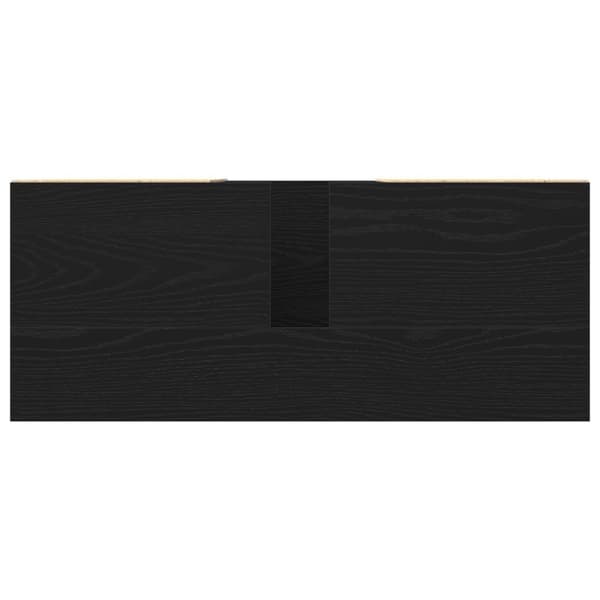 vidaXL vaskeskap svart eik 80x33x60 cm konstruert tre