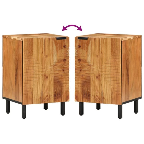 vidaXL Baderomsskap 38x33,5x58 cm Solid Akasietre