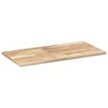 Miniatyrbillede 4 af 8: vidaXL bordplade til toiletbord 80x40x2 cm ubehandlet massivt akacie