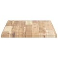 Miniatyrbillede 5 af 8: vidaXL bordplade til toiletbord 80x40x2 cm ubehandlet massivt akacie