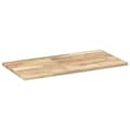 Miniatyrbillede 6 af 8: vidaXL bordplade til toiletbord 80x40x2 cm ubehandlet massivt akacie