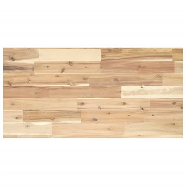 vidaXL bordplade til toiletbord 80x40x2 cm ubehandlet massivt akacie