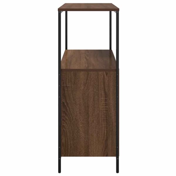 vidaXL badeværelsesskab med hylder 76,5x35x95 cm brun egetræsfarve