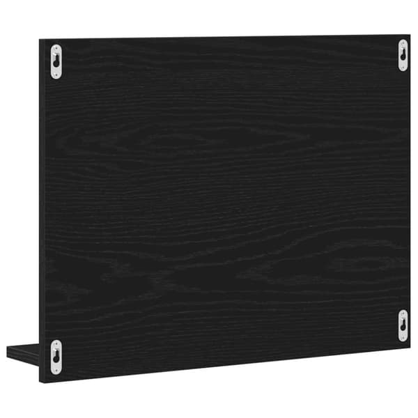 vidaXL Baderomsspeil svart eik 60x10,5x45 cm konstruert tre