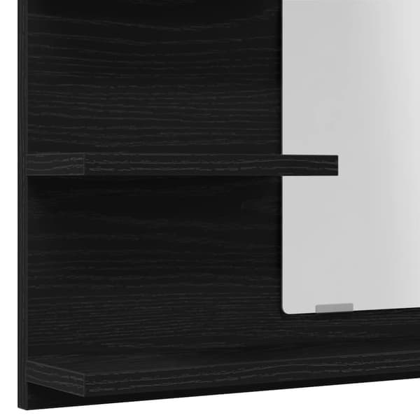 vidaXL Baderomsspeil svart eik 60x10,5x45 cm konstruert tre