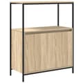 Miniatyrbillede 3 af 11: vidaXL badeværelsesskab med hylder 76,5x35x95 cm sonoma-eg