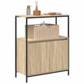 Miniatyrbillede 5 af 11: vidaXL badeværelsesskab med hylder 76,5x35x95 cm sonoma-eg