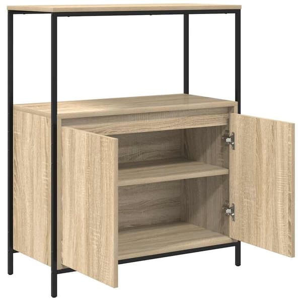 vidaXL badeværelsesskab med hylder 76,5x35x95 cm sonoma-eg