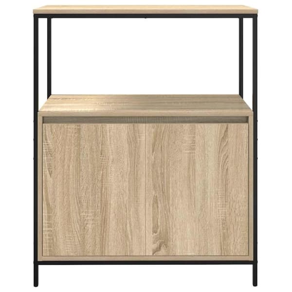 vidaXL badeværelsesskab med hylder 76,5x35x95 cm sonoma-eg