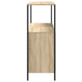 Miniatyrbillede 8 af 11: vidaXL badeværelsesskab med hylder 76,5x35x95 cm sonoma-eg